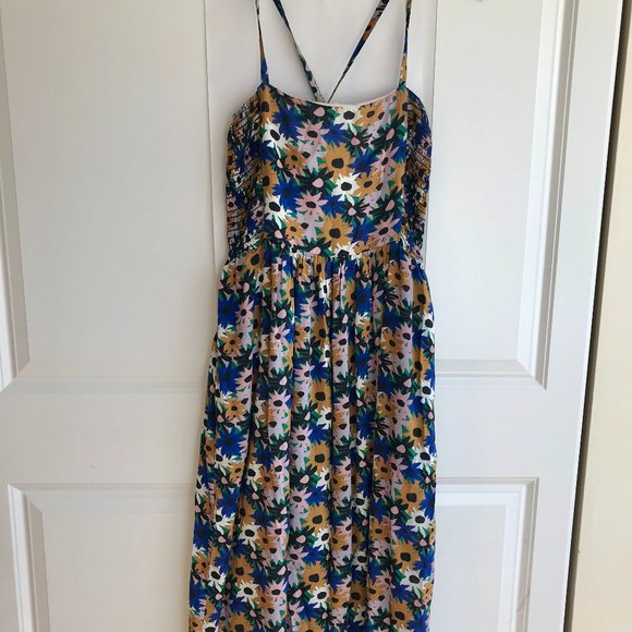 Anthropologie Corey Lynn Calter Floral Smocked - Picture 2 of 7